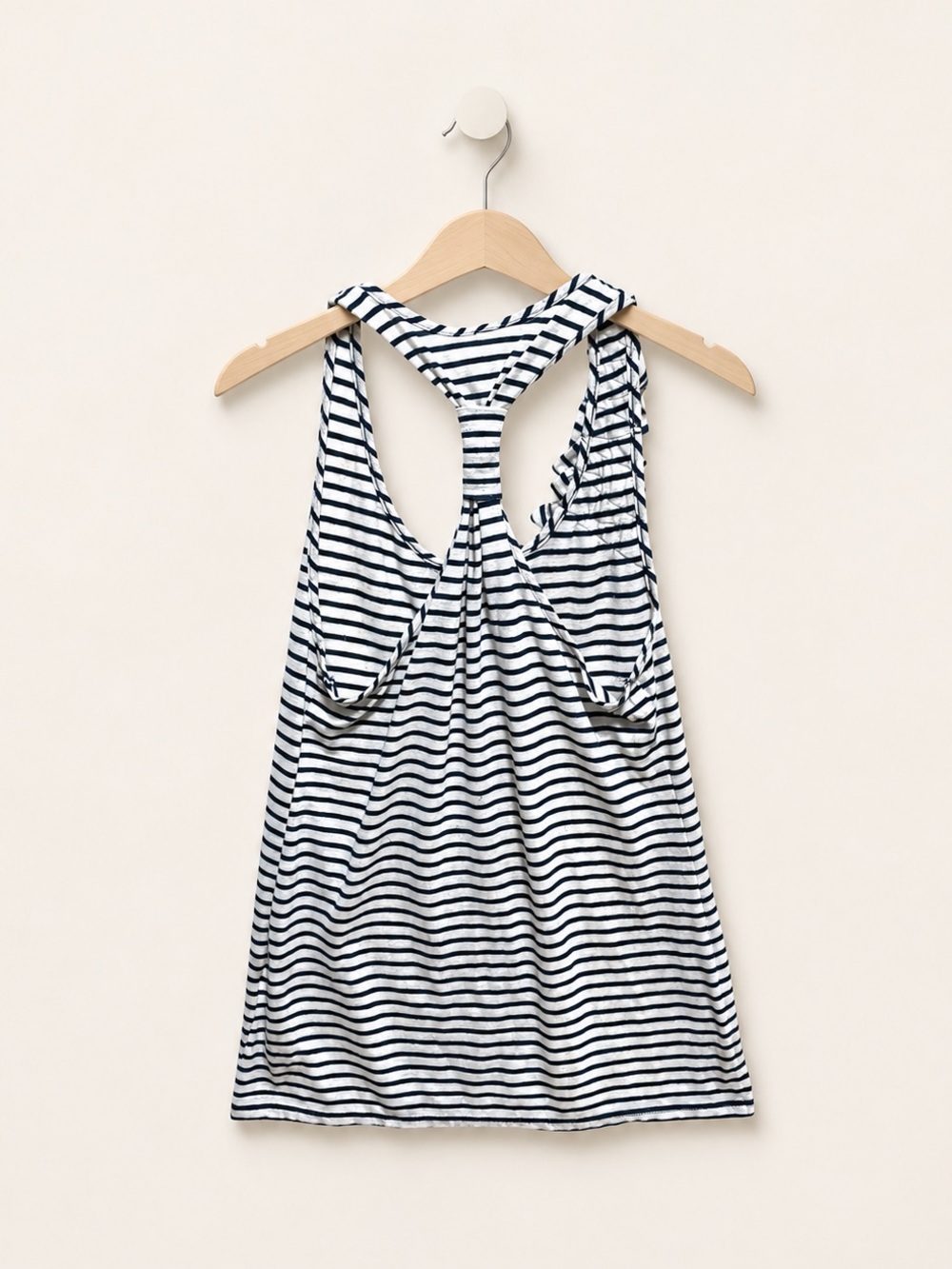 Striped Racerback Top with Ruffle Detail - Picture 6 of 10